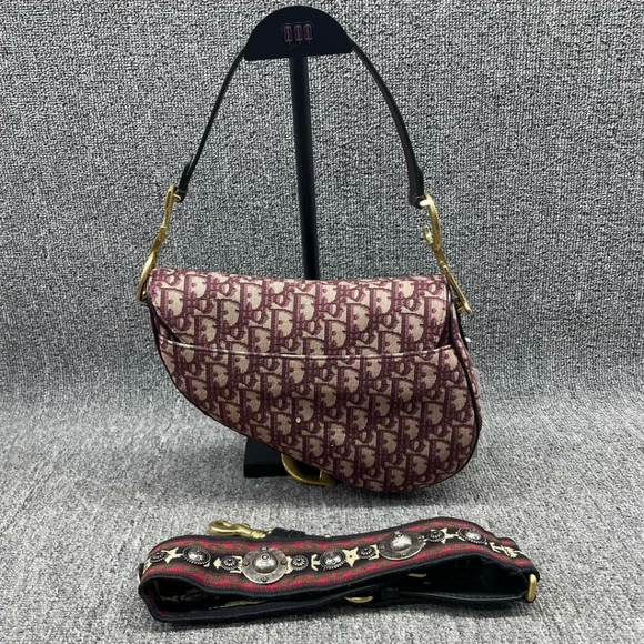 100% Authentic Dior Saddle Small Cloth Crossbody Bag - Picture 3 of 16